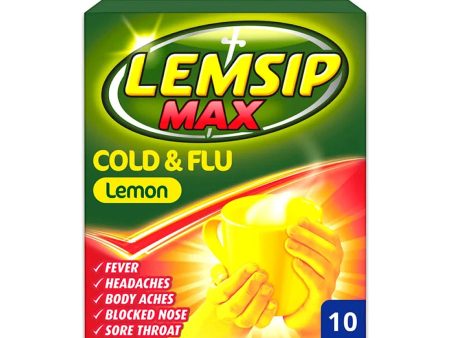 Lemsip Max Cold & Flu Lemon (10 Sachets) on Sale