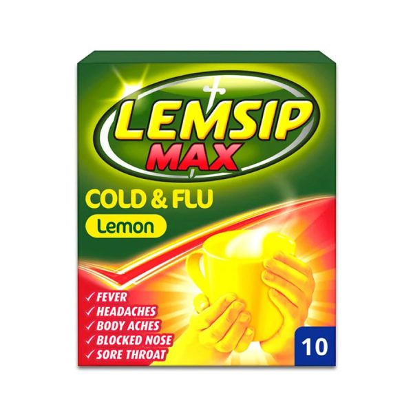 Lemsip Max Cold & Flu Lemon (10 Sachets) on Sale