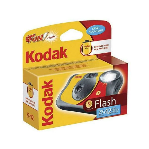 Kodak Single Use FunSaver Camera with Flash (27 Exposures +12 free) Supply