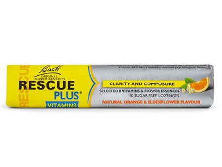 Rescue PLUS Vitamins Sugar Free Lozenges: Orange & Elderflower (10 Lozenges) Hot on Sale