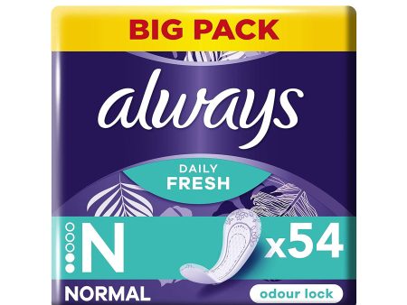 Always Dailies Normal Lightly Scented Pantyliners (54 Pack) on Sale