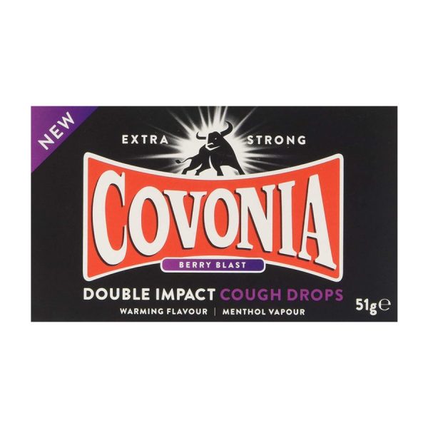 Covonia Double Impact Berry Blast Cough Drops 51g on Sale