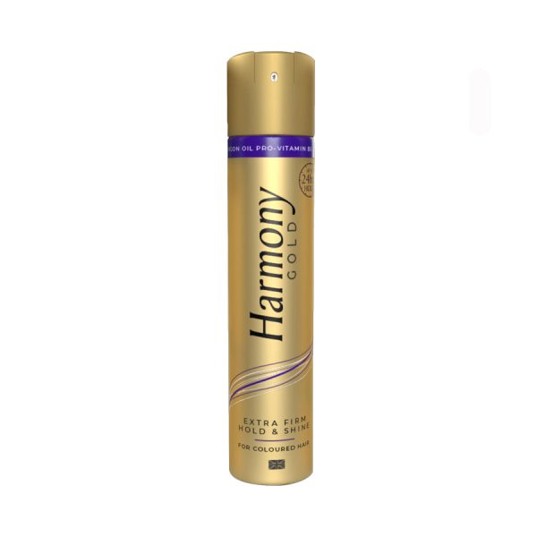 Harmony Gold Extra Firm Hold & Shine Hairspray 400ml Hot on Sale