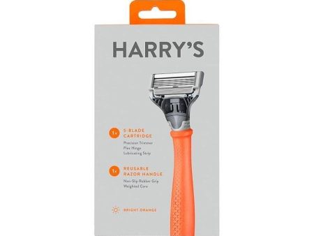 Harry’s Men’s 5 Blade Razor Bright Orange Online Hot Sale