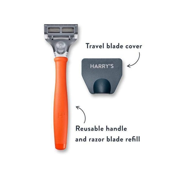 Harry’s Men’s 5 Blade Razor Bright Orange Online Hot Sale