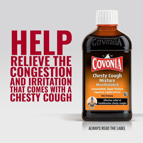 Covonia Chesty Cough Mixture Mentholated 300ml Online Sale