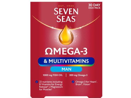 Seven Seas Omega-3 & Multivitamins Man 30 Day Duo Pack Fashion