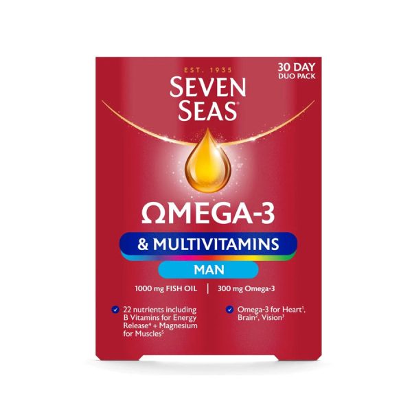 Seven Seas Omega-3 & Multivitamins Man 30 Day Duo Pack Fashion