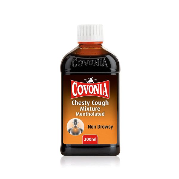 Covonia Chesty Cough Mixture Mentholated 300ml Online Sale