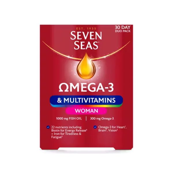 Seven Seas Omega-3 & Multivitamins Woman 30 Day Duo Pack For Discount