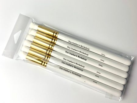 TCW9145 Medium Stencil Blending Brushes set of 6 For Cheap