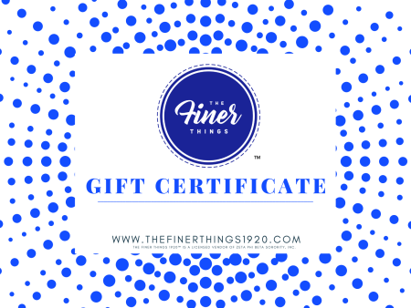 The Finer Things 1920™ Gift Card on Sale