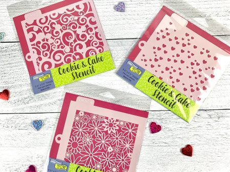 Valentine s Day Cookie Stencils Bundle B - Sweet Valentine Sale