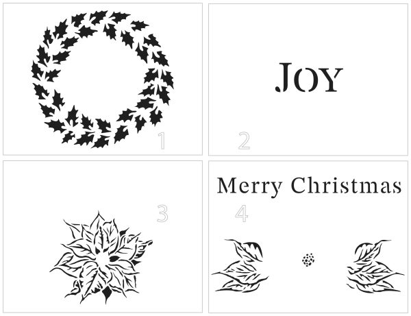 TCW6054 Layered A2 Holly Joy Stencil on Sale