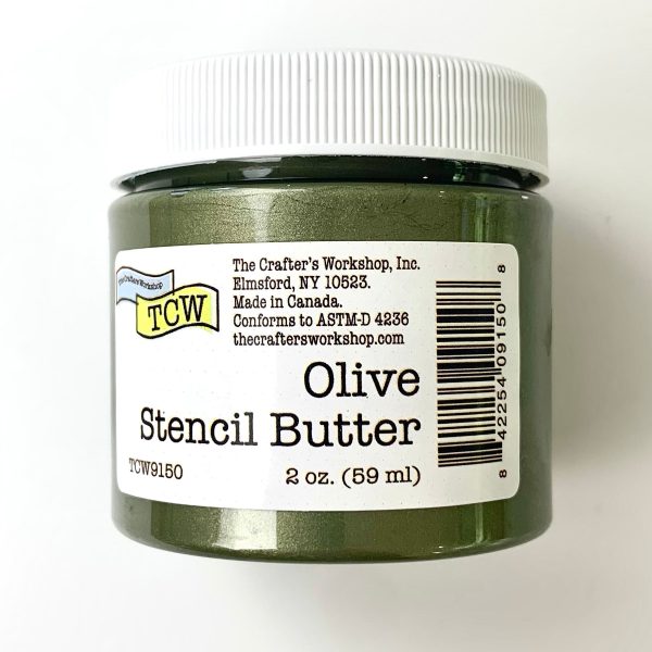 Stencil Butter - Olive 2oz. For Cheap