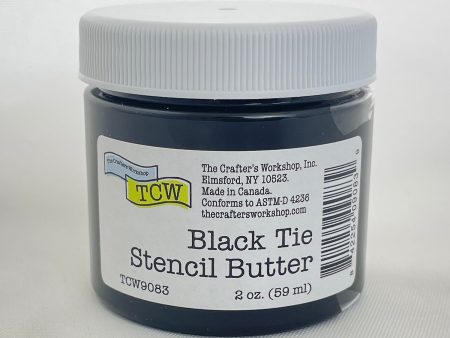 Stencil Butter - Black Tie 2oz. For Cheap