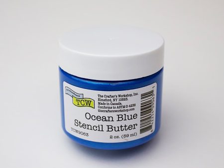 Stencil Butter - Ocean Blue 2oz. Online Sale